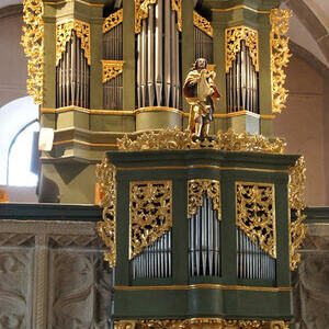 Orgel Ansicht von unten