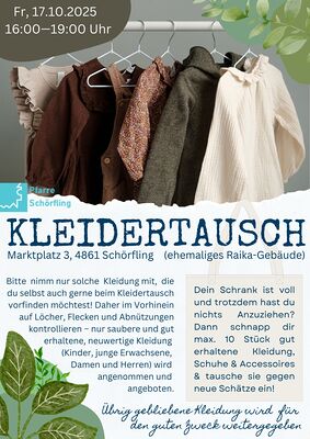 Kleidertausch 17.10.2025