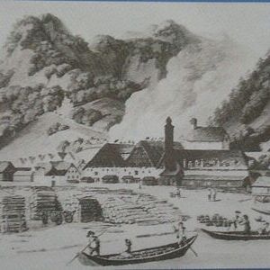 Ob es in diesem Kirchturm (rechts hinten), nach dem Bau 1729, bereits Glocken gab, ist ungewiss. 