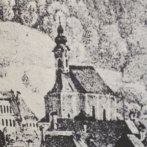 Nach 1786 erhält die nunmehrige Pfarrkirche einen hölzernen Turm mit fünf Glocken.