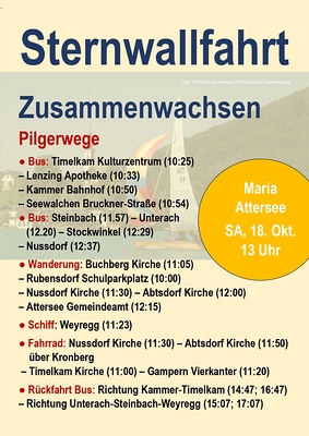 Sternwallfahrt am 18.10.2025 Bustermine